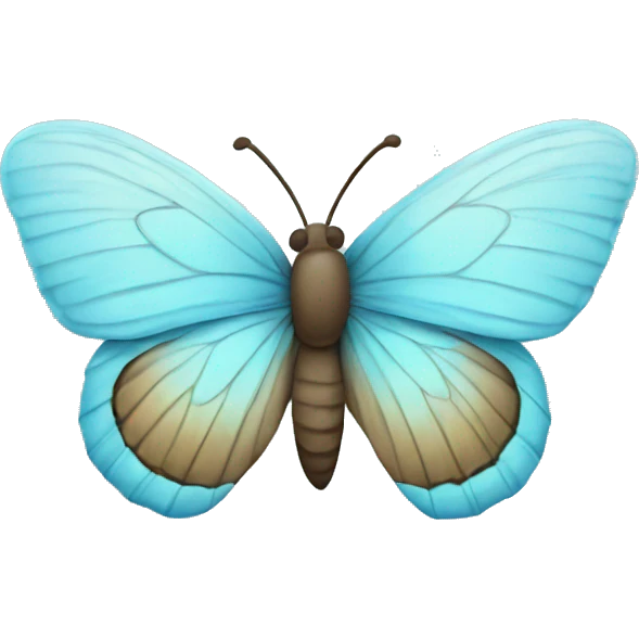 Baby blue butterfly  emoji