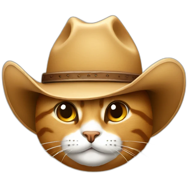 Cat with cowboy hat emoji