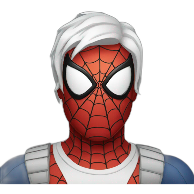 White Spiderman emoji