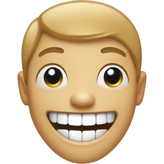 Excited smile emoji
