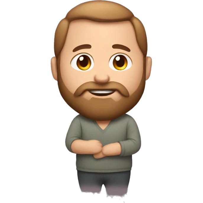 Bearded pregnant man emoji