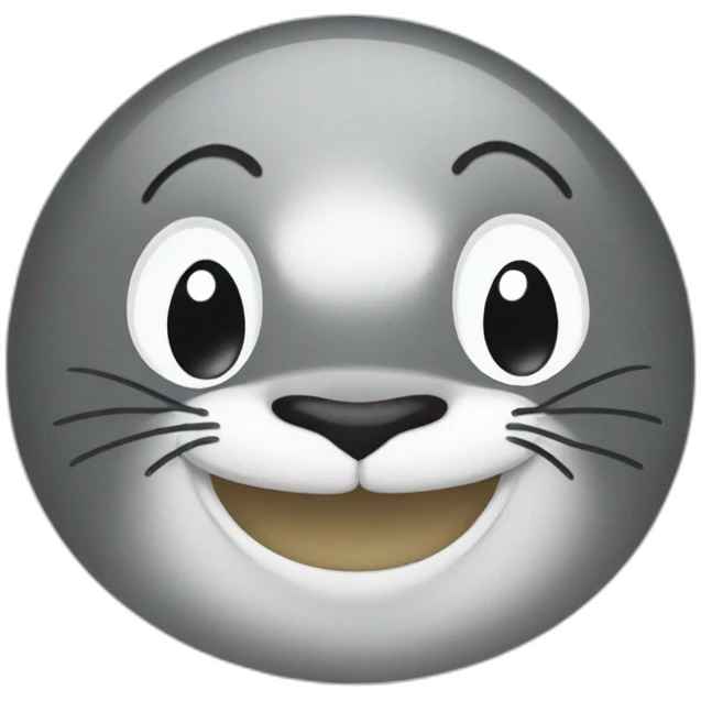 Smiling seal emoji