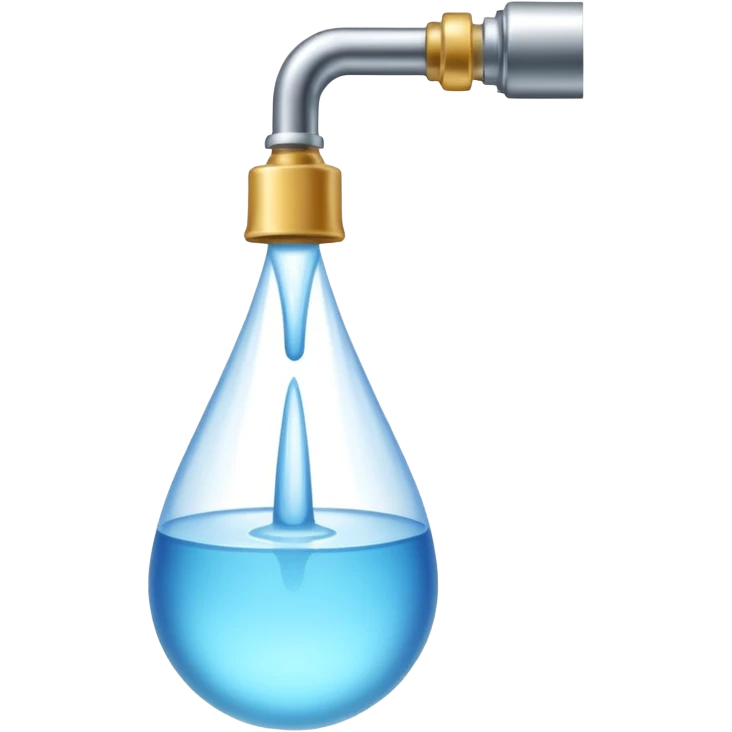 water flows from the tap emoji