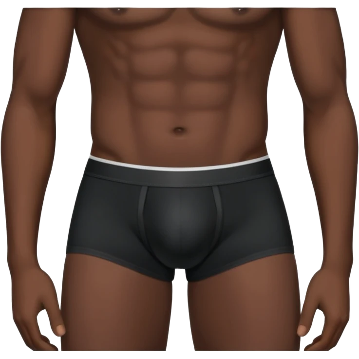 black male underwear isolated emoji