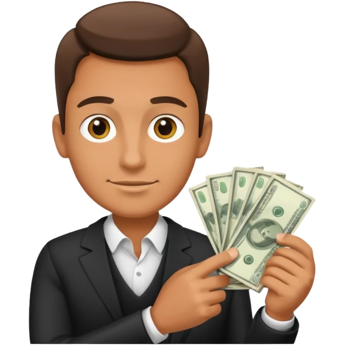cash man emoji