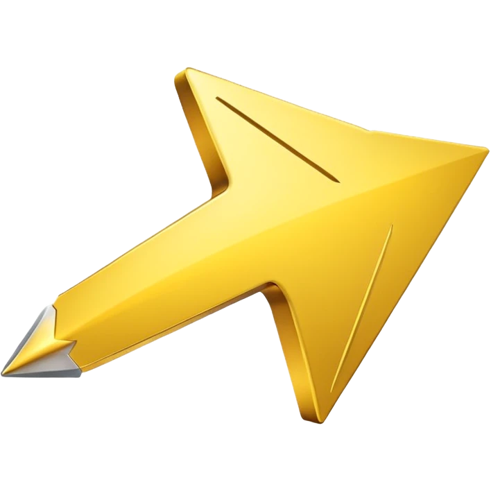 A simple yellow (#EBAA3C) arrow pointing to the right emoji