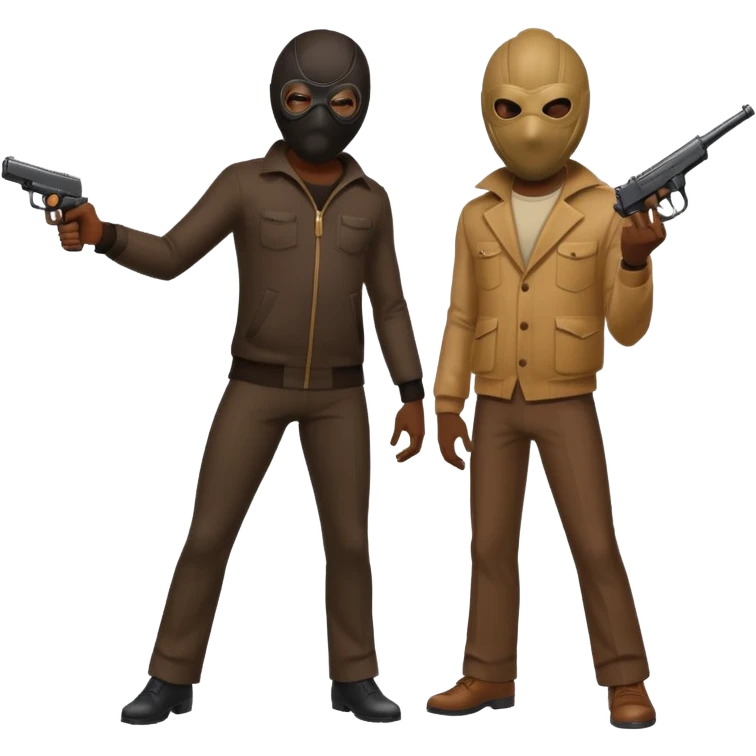 Chicago savage standing over his opposition pointing his gun and put one of those old 1970 burglary shisty mask emoji