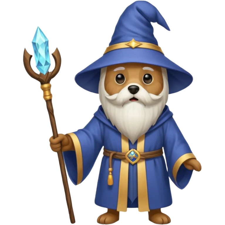 Dog wizard emoji
