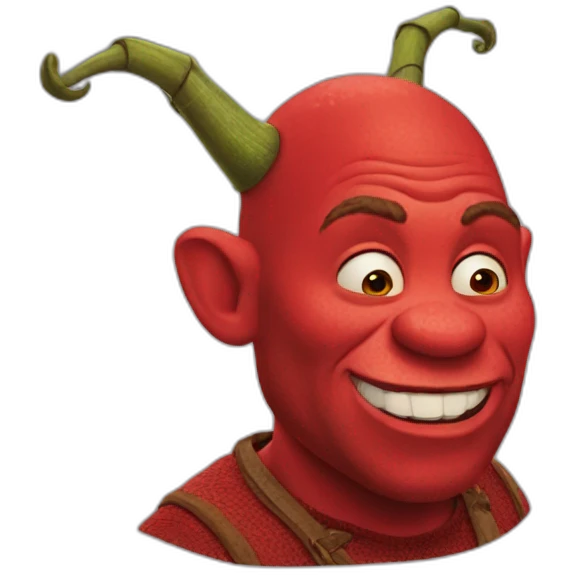 red-shrek emoji