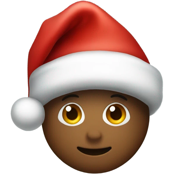 A Santa hat that is black instead of red emoji