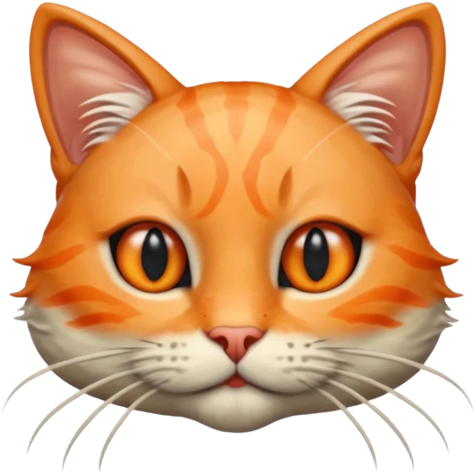Half Shrimp Half Cat - gray and orange cat head and shrimp body named Trippi Troppi emoji