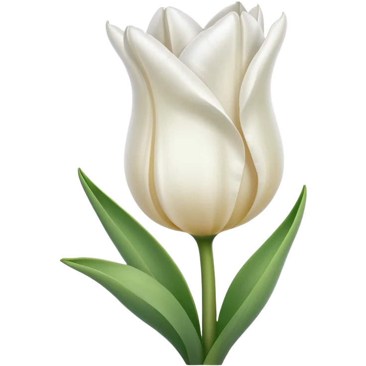 white tulip emoji