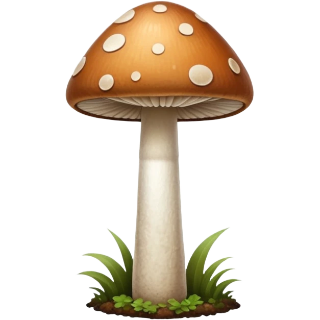 Mushroom with long stalk emoji