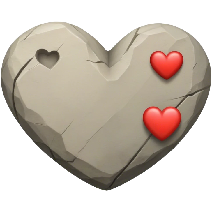Heart rocks emoji