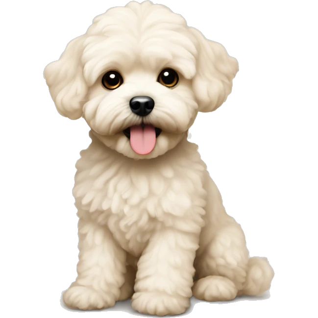 Maltipoo cream color emoji