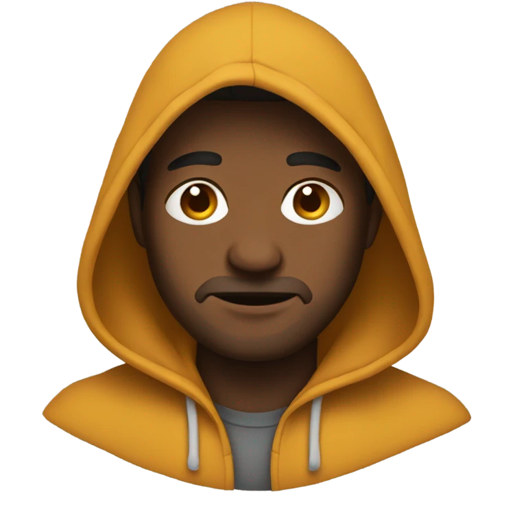 Man with hoodie emoji