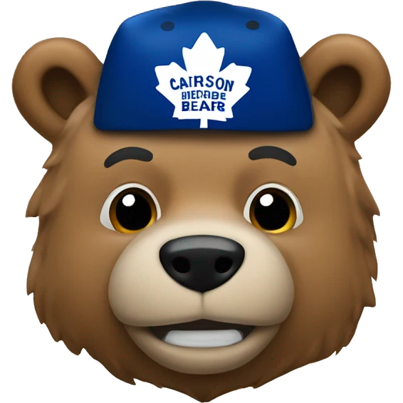 carlson the Bear the maple leafs mascot  emoji