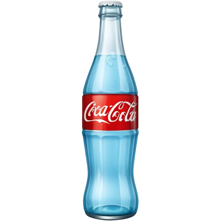 light blue Coca-Cola bottle emoji