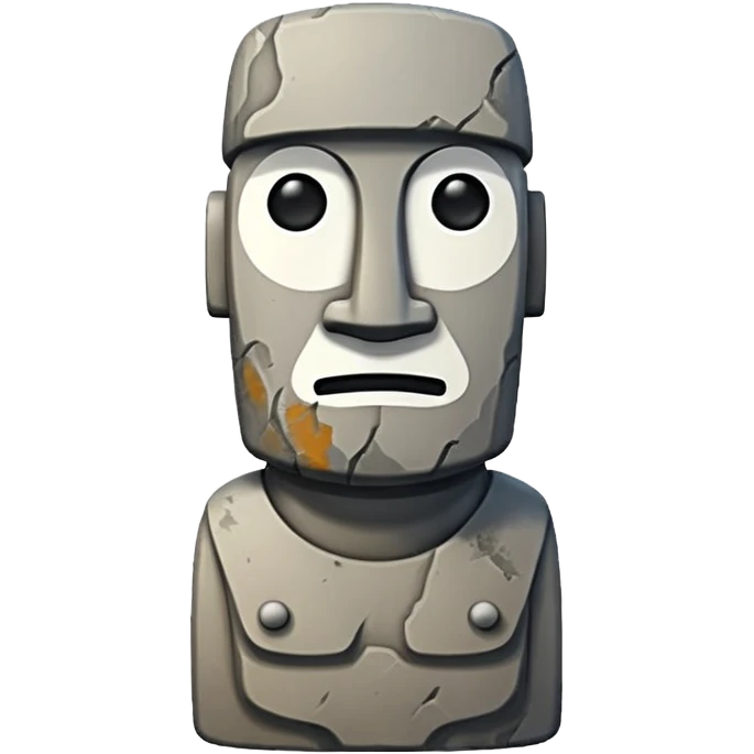 Moai statue emoji