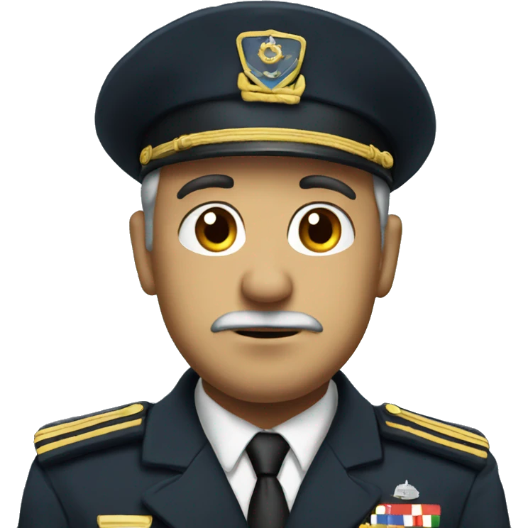 Submarine captain looking unimpressed emoji