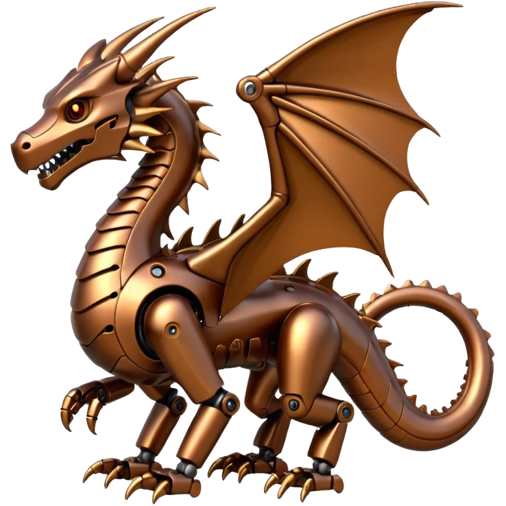 bronze robotic dragon emoji