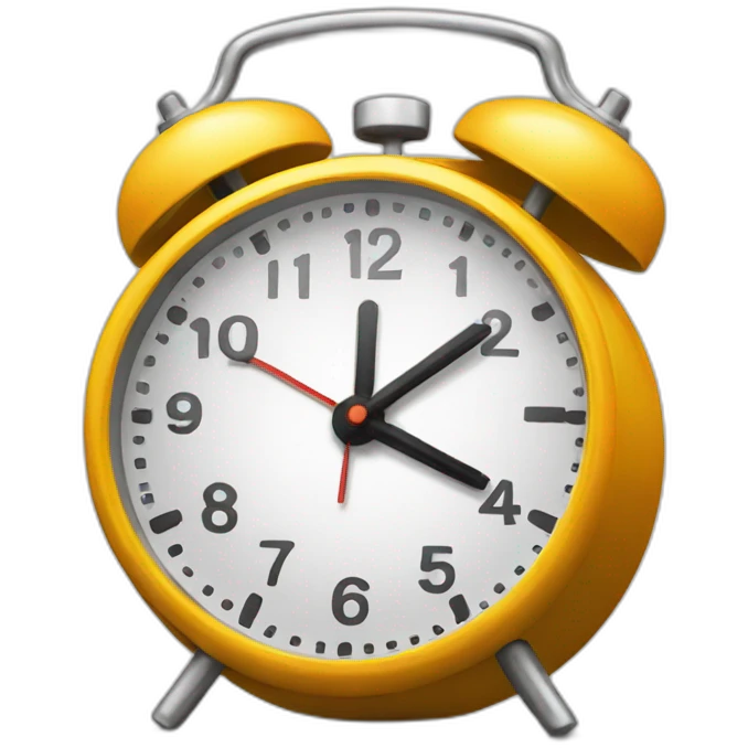 Alarm clock emoji