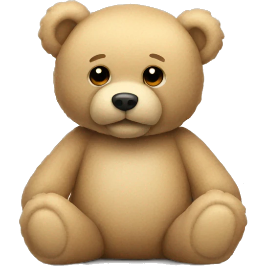 Beige teddy bear emoji
