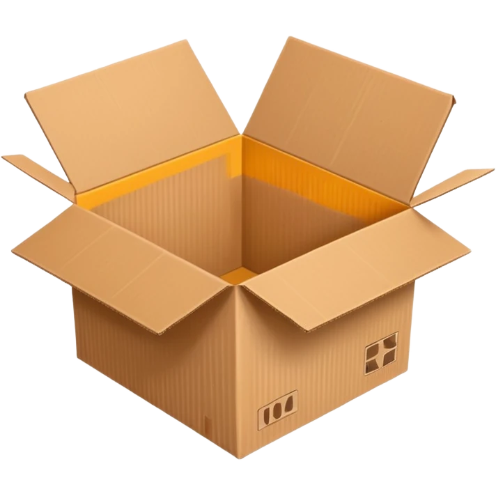 open cardboard box  emoji