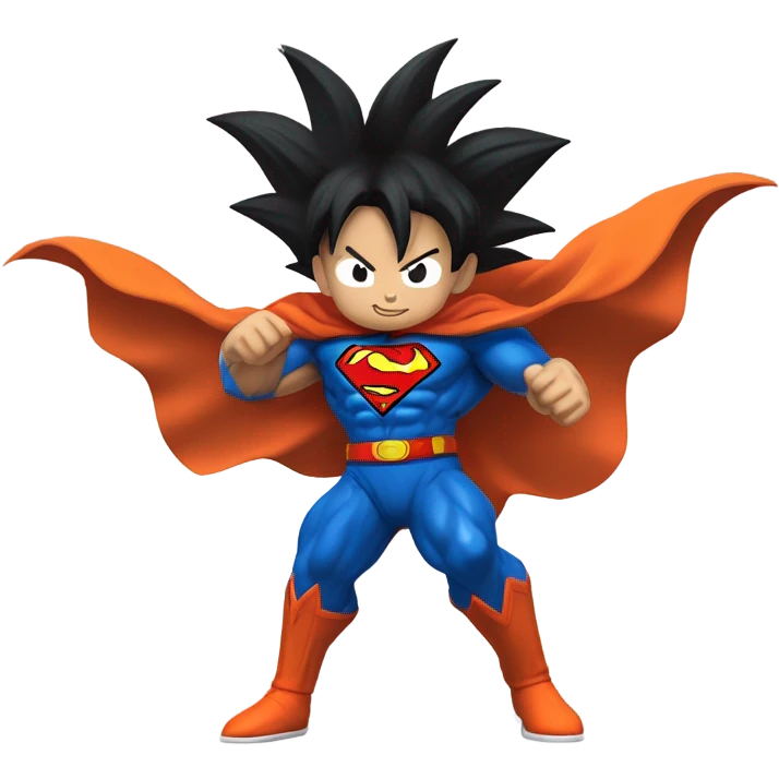 Goku fused with super man emoji