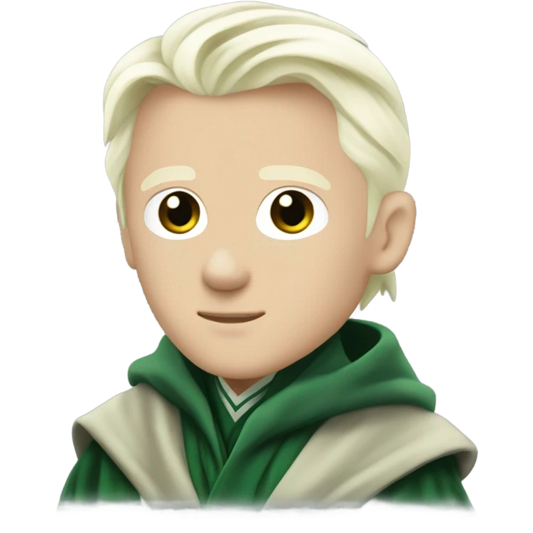 Draco Malfoy in Slytherin clothes emoji