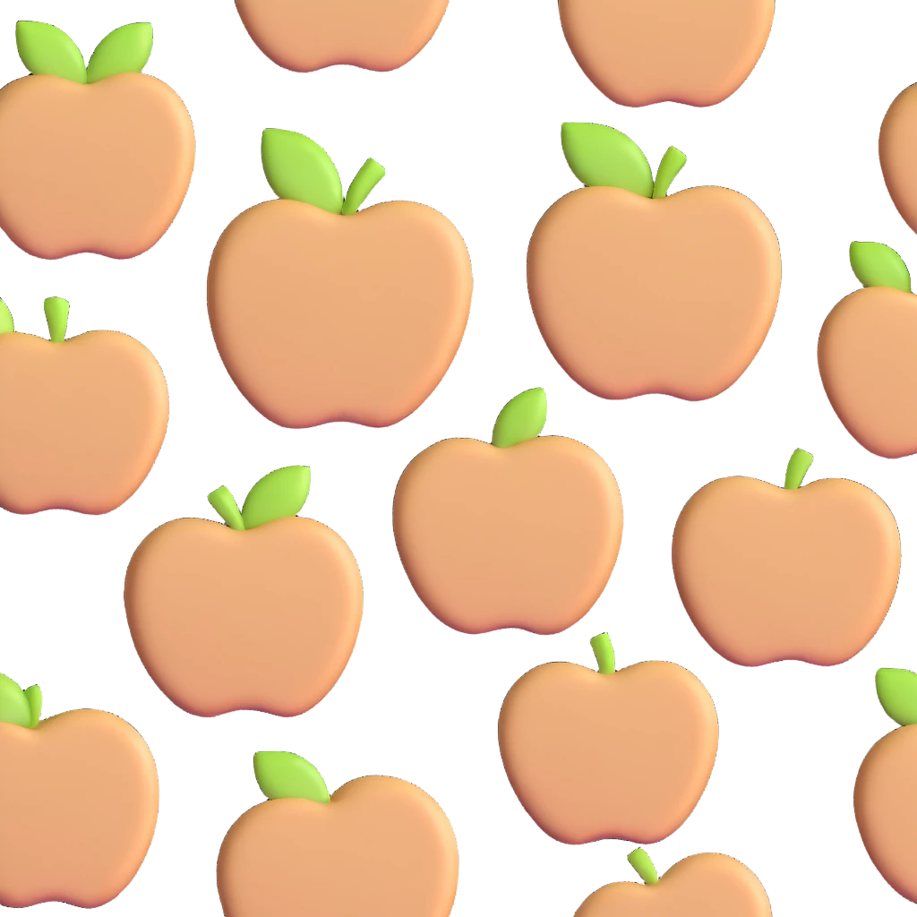 apple cookie with cinnamon emoji