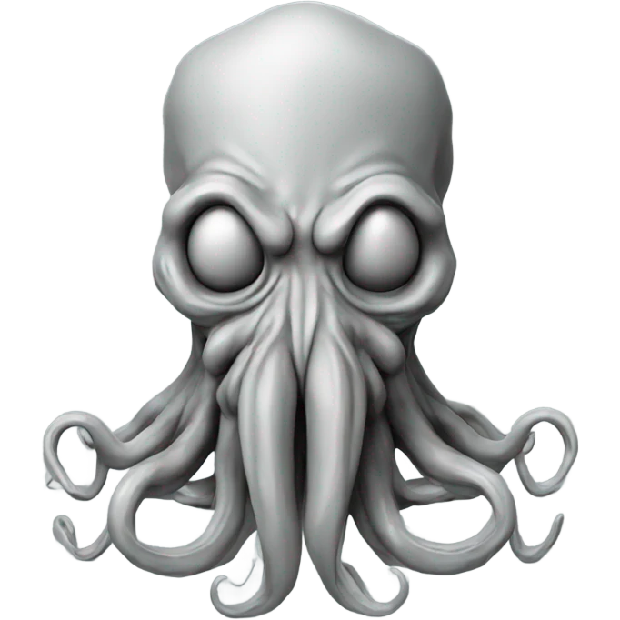 Cthulhu wireframe 3D emoji