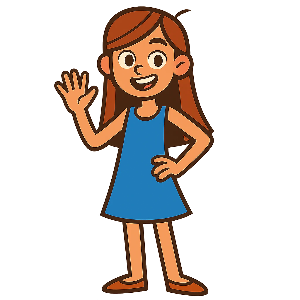 teen girl in a blue dress emoji