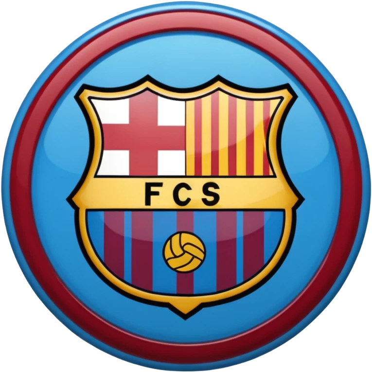 Barca escudo  sin corona  emoji