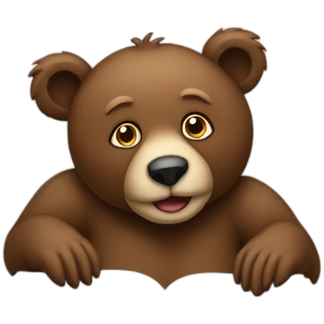 bear-read-book emoji
