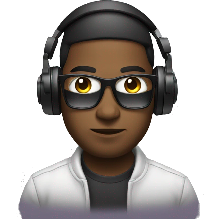 DJ playing music emoji