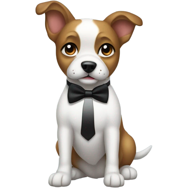 Dog in a tuxedo  emoji