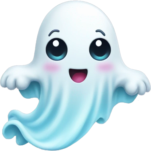 Cute Kawaii Ghost emoji