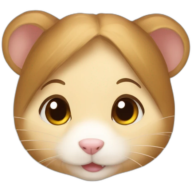 hamster girl Brown hairs emoji