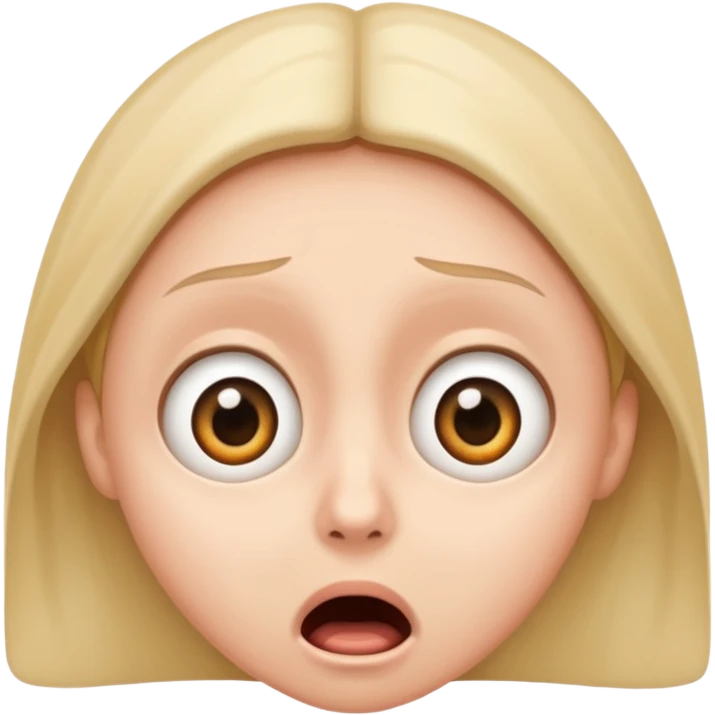 😱 — frightened face (wide-open eyes and mouth, expression) emoji