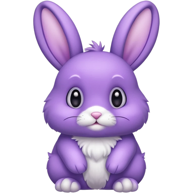 Cute purple bunny emoji