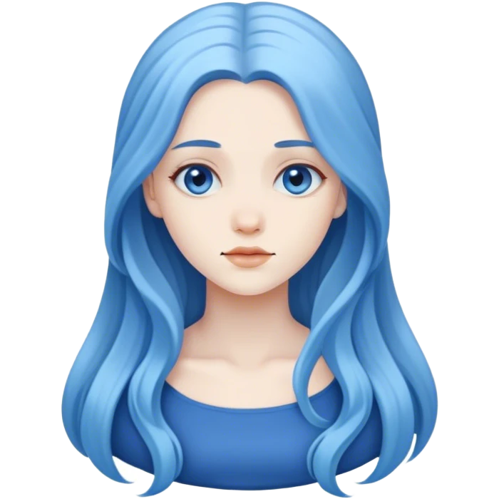 blue maiden emoji