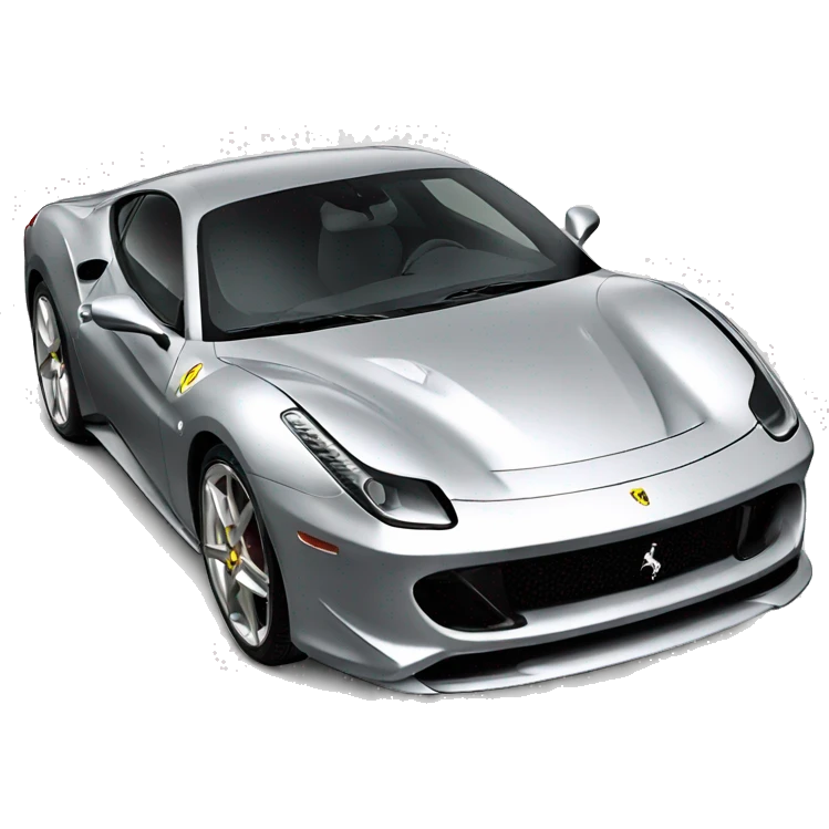 ferrari silver en 180 grados emoji