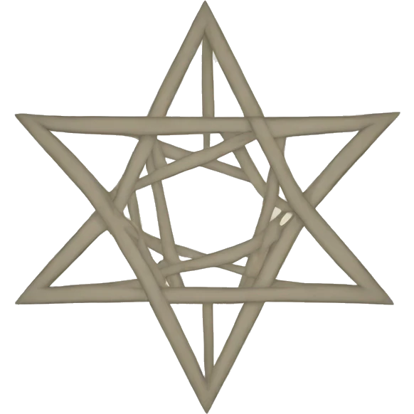 heptagram simple with lines emoji