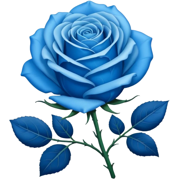 Rosa azul  emoji