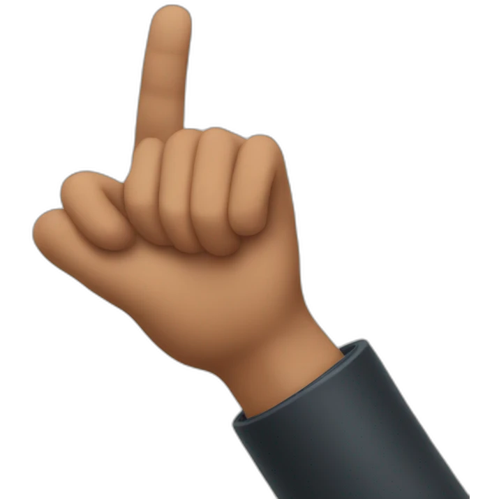 a man points with his hand to the right emoji