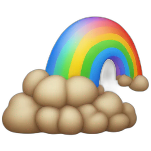 rainbow poops emoji