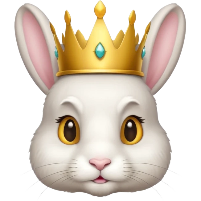 bunny with crown emoji