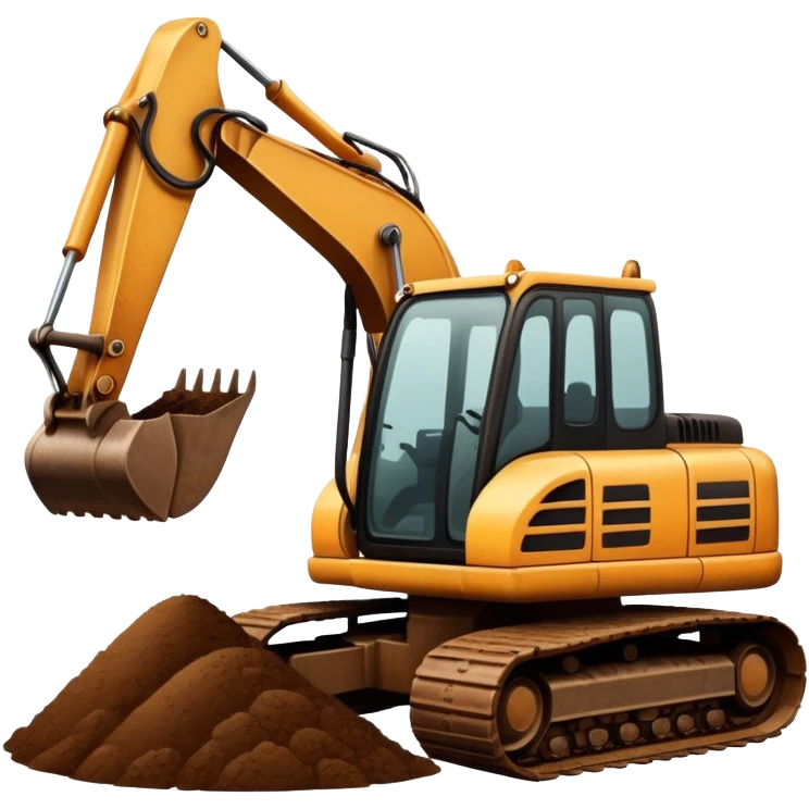 Excavator dirt emoji