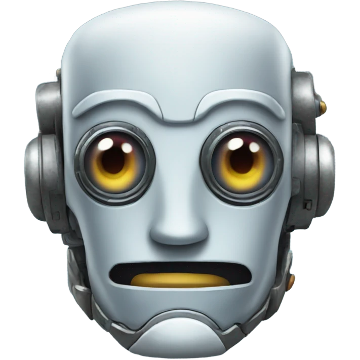 robot pog face emoji
